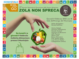 Zola non spreca! Colletta alimentare e conferenza pubblica per la lotta contro lo spreco alimentare