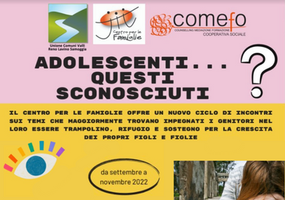 "Adolescenti: questi sconosciuti". 5 incontri di sostegno alla genitorialità