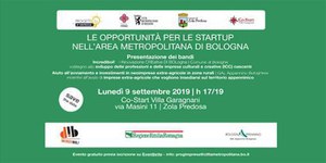 Opportunità per startup nell'Area Metropolitana di Bologna