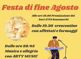 Festa di fine Agosto al centro Pertini il 28 Agosto