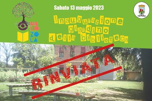 Rinviata inaugurazione del giardino della Biblioteca Comunale