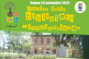 Inaugurazione del giardino della Biblioteca Comunale