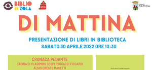 Presentazione di "Cronaca pedante - Storia di Vladimiro Cospi Procacci Ficcardi" - 30 aprile in Biblioteca