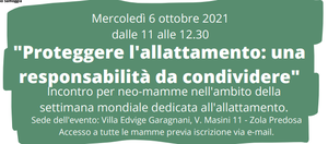 Proteggere l'allattamento: una responsabilità da condividere