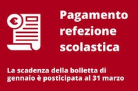 Refezione scolastica gennaio 2024: scadenza posticipata al 31 marzo